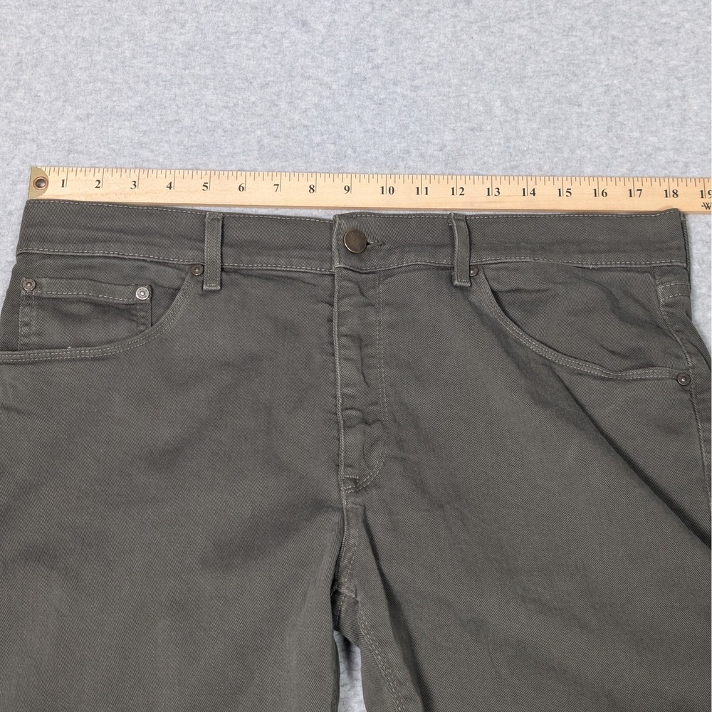 Mott & Bow Mercer Straight Jeans Mens Size 36x32 Military Green - Picture 8 of 13